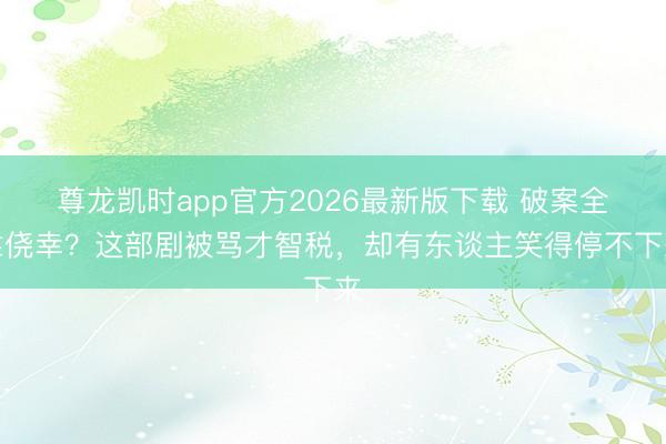 尊龙凯时app官方2026最新版下载 破案全靠侥幸?这部剧被骂才智税,却有东谈主笑得停不下来