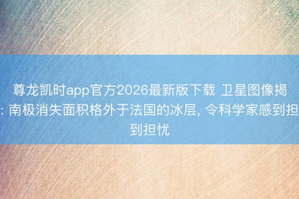 尊龙凯时app官方2026最新版下载 卫星图像揭示: 南极消失面积格外于法国的冰层， 令科学家感到担忧